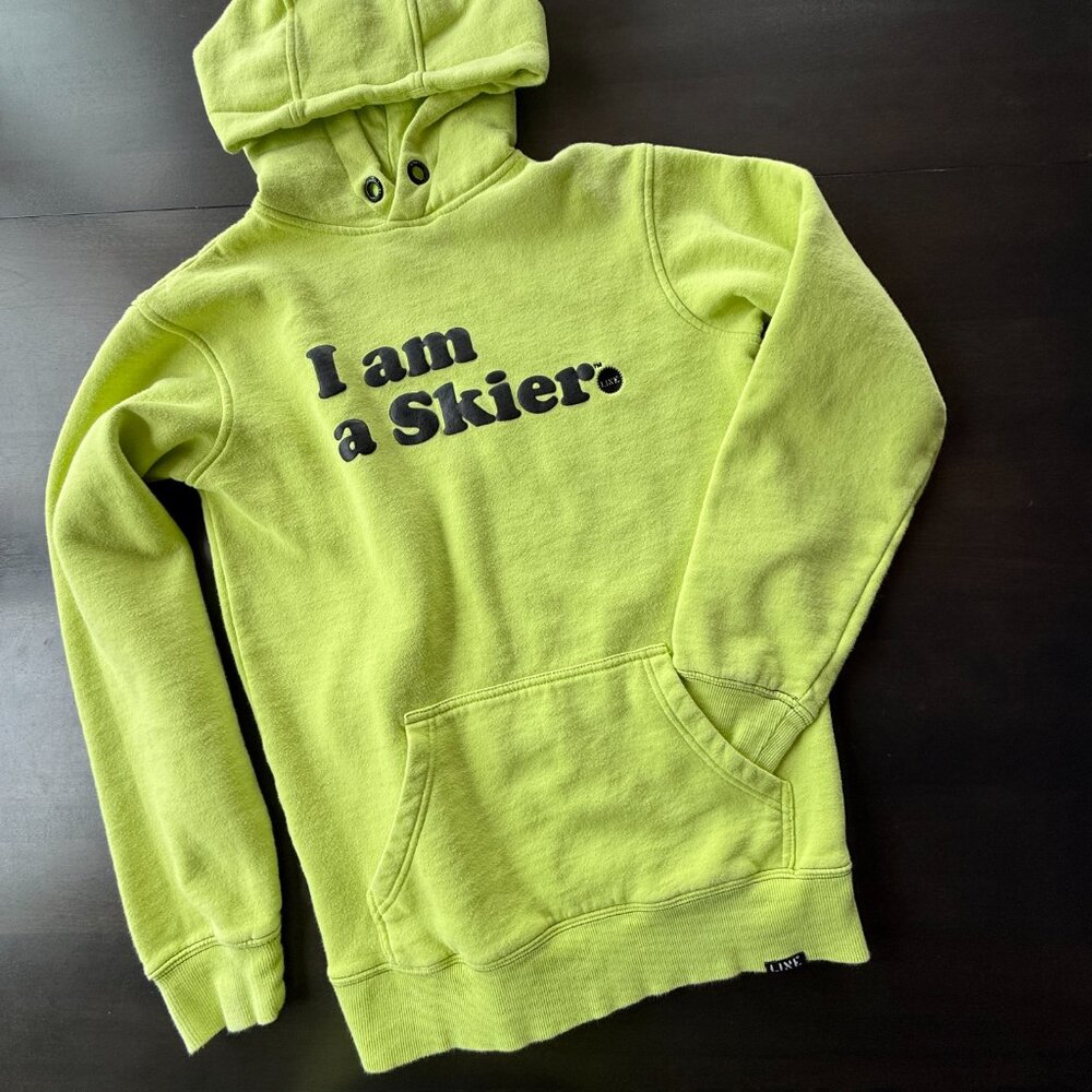 Line I am a Skier Hoodie